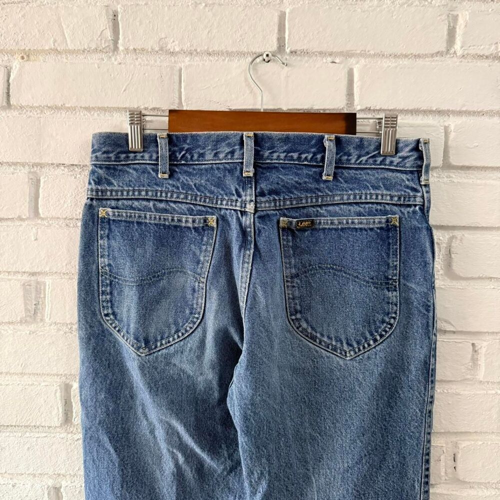 Vintage Lee Riders Faded Straight Leg Made in USA Talon 42 Jeans 70s 32 x 30